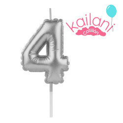 VELA NUMERAL PLATEADO...