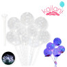 GLOBO BURBUJA 24" + PALITO + LUZ *20U