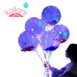 copy of GLOBOS BURBUJA CRISTAL CON LUZ + PALITO *50U