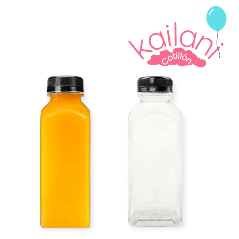 BOTELLA JUGO CUADRADA 330cc *20U