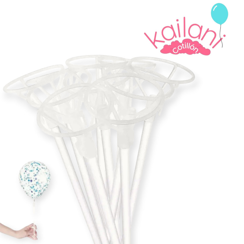 PALITOS DE GLOBOS 40CM  *50U