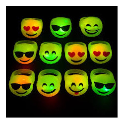 ANILLO SILOCONA LED EMOJI *12U