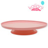 BANDEJA REDONDA CON PIE ROSA *1U