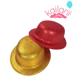 SOMBRERO BOMBIN CON BRILLO *12U
