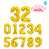 GLOBO NUMERO 32" DORADO *10U