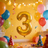 GLOBO NUMERO 32" DORADO *10U
