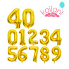 GLOBO NUMERO 40" DORADO *6U