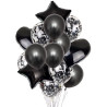 SET DE GLOBOS DORADO+NEGRO *14U