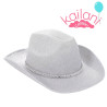 SOMBRERO COWGIRL PLATEADO *1U