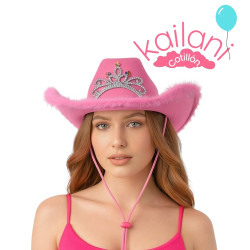 SOMBRERO VAQUERO ROSA *1U