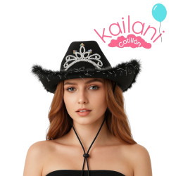 SOMBRERO VAQUERO NEGRO *1U