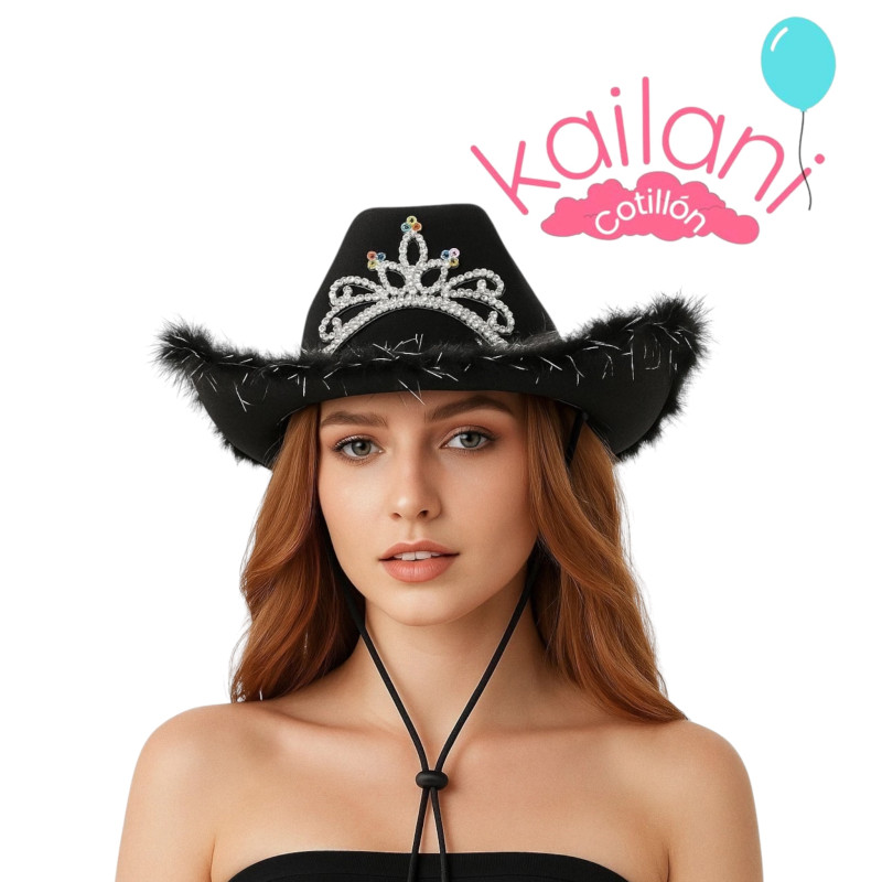 SOMBRERO VAQUERO NEGRO *1U