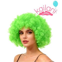 PELUCA AFRO VERDE 120G *6U