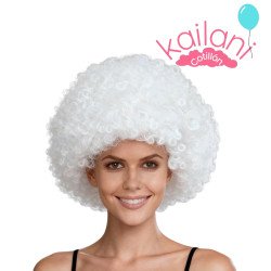 PELUCA AFRO BLANCO 120G *6U
