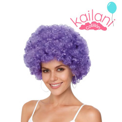 PELUCA AFRO VIOLETA 120G *1U