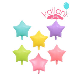 GLOBO ESTRELLA AMARILLO PASTEL *12U