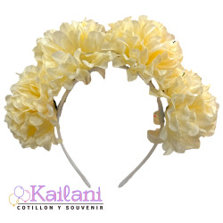 VINCHA 4 FLORES TELA *1U