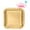 PLATO CUADRADO DORADO *10U