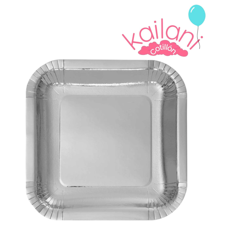 PLATO CUADRADO PLATA *10U