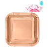 PLATO CUADRADO ROSA GOLDS *10U
