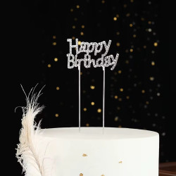 TOPPER HAPPY BIRTHDAY PLATA *6U