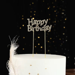 TOPPER HAPPY BIRTHDAY DORADO *6U