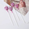 VELA CORAZÒN ROSA *4U