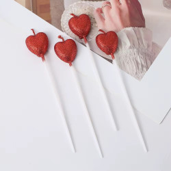 VELA CORAZÒN ROJO *4U