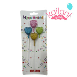 VELA CORAZÒN MULTICOLOR *4U