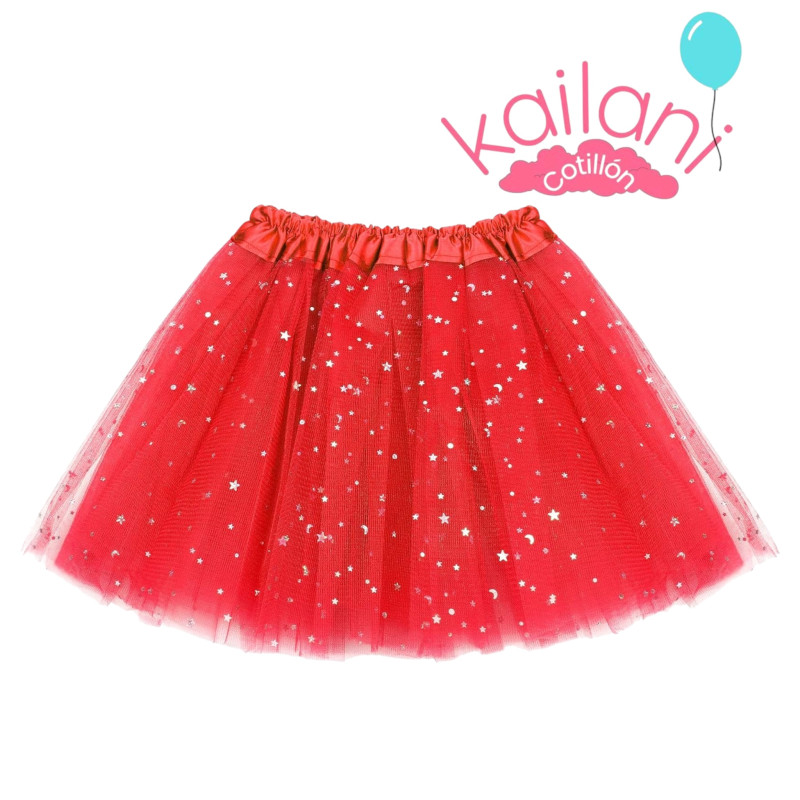 TUTU CON BRILLO ROJO *1U