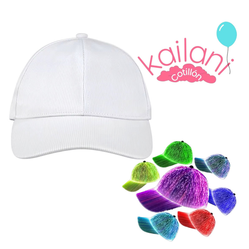 GORRA FIBRA OPTICA BLANCO *1U