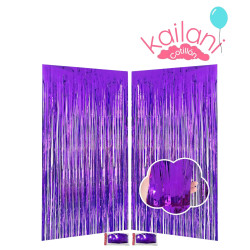CORTINA METALIZADA VIOLETA *6U