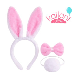 SET PELUCHE CONEJA ROSA *1U