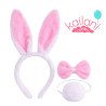 SET PELUCHE CONEJA ROSA *1U