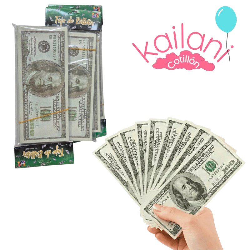 FAJO DE BILLETES U$D  *100U