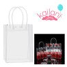 BOLSA TRANSPARENTE CON AZAS *10U