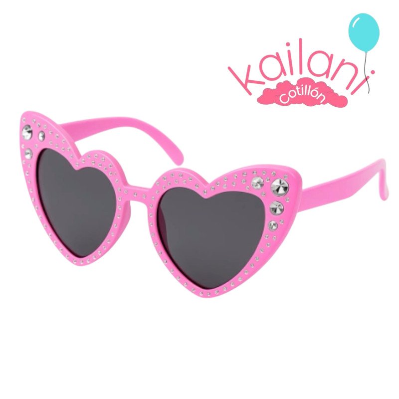 LENTE CORAZON CON STRASS *6U
