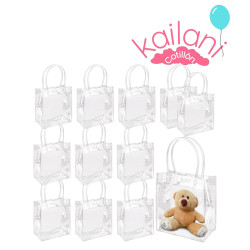 BOLSA TRANSPARENTE CON AZAS *10U