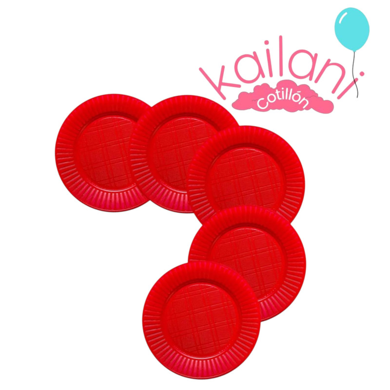PLATO CHICO P17 ROJO *50U
