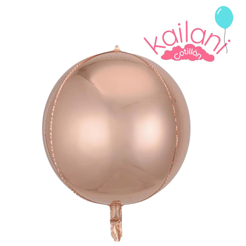 GLOBO ESFERA 22" ROSA GOLDS *20U