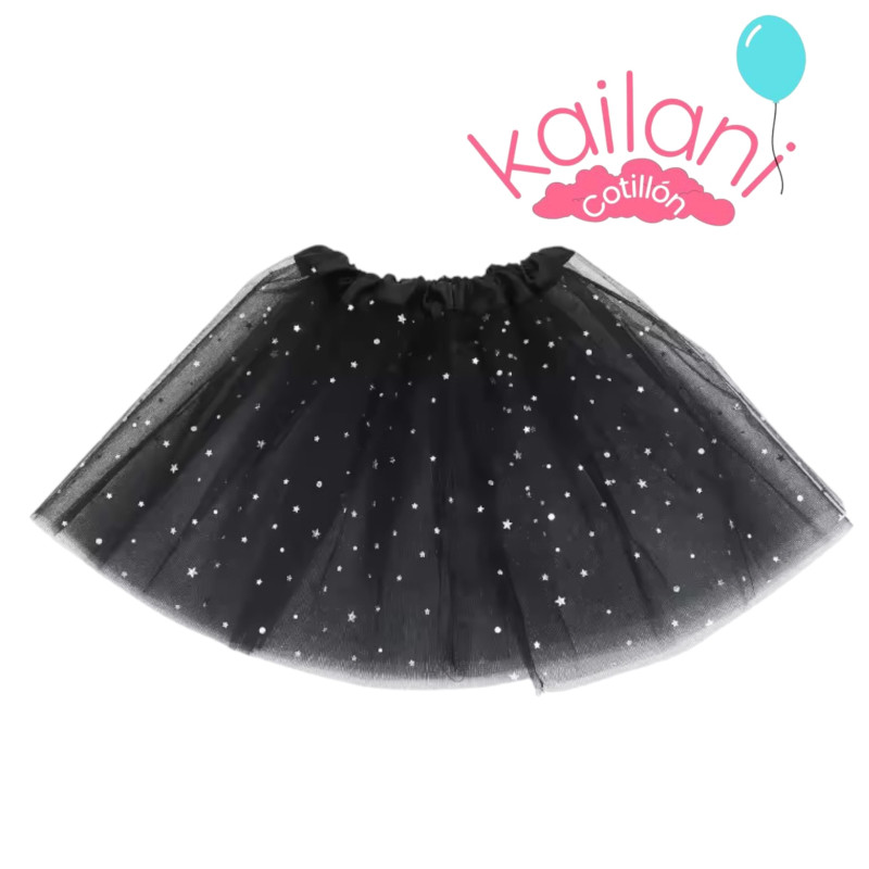 TUTU CON BRILLO NEGRO *1U