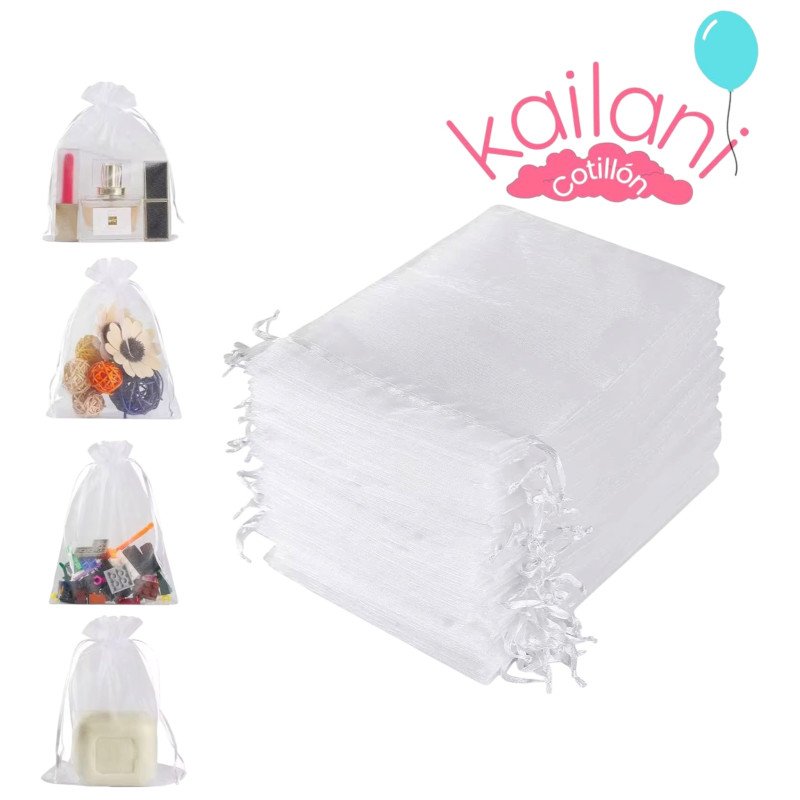 BOLSA ORGANZA 10X15 CM *100U
