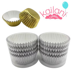 PIROTINES CUPCAKE X100 DORADO *1U