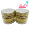 PIROTINES CUPCAKE X100 DORADO *1U