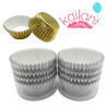 PIROTINES CUPCAKE X100 PLATEADO *1U