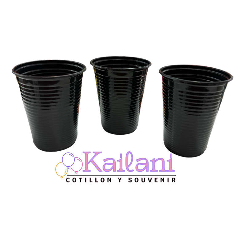 VASO FIESTITA 200cc NEGRO *50U