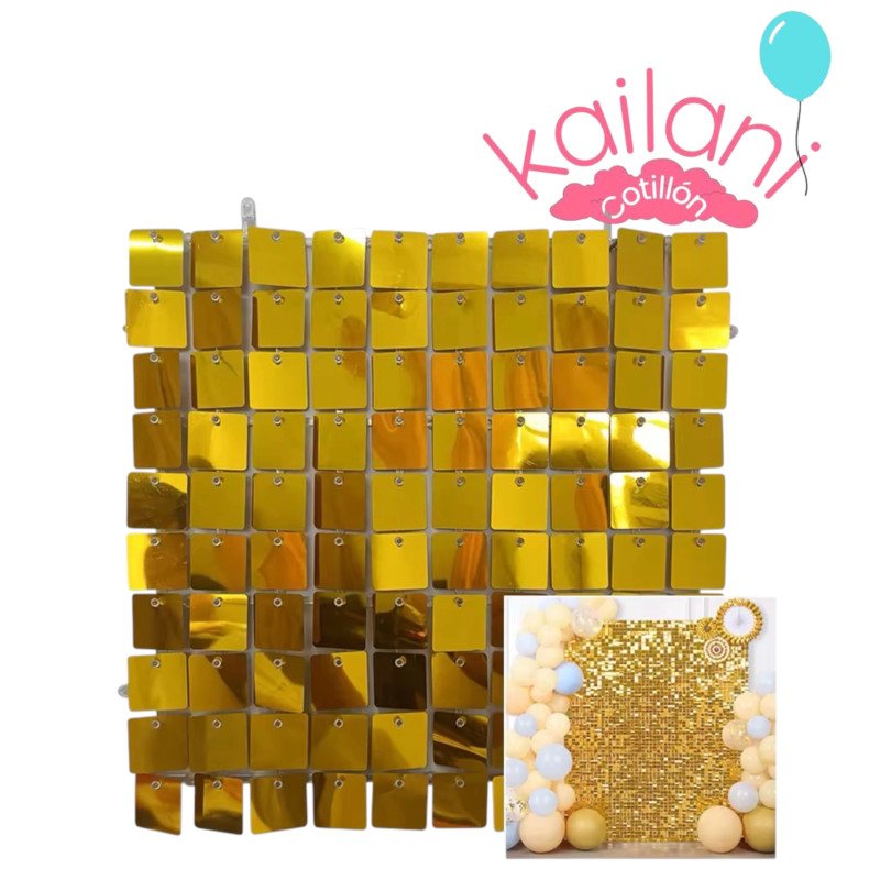 SHIMMER WALL 30X30CM DORADO *6U