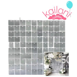 SHIMMER WALL 30X30CM PLATA *6U
