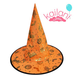 SOMBRERO BRUJA NARANJA *1U