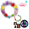 CORONITA FLOR MULTICOLOR LED *6U